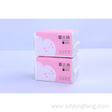 Baby Tissue Facial Sanitary Paper with Pink Package